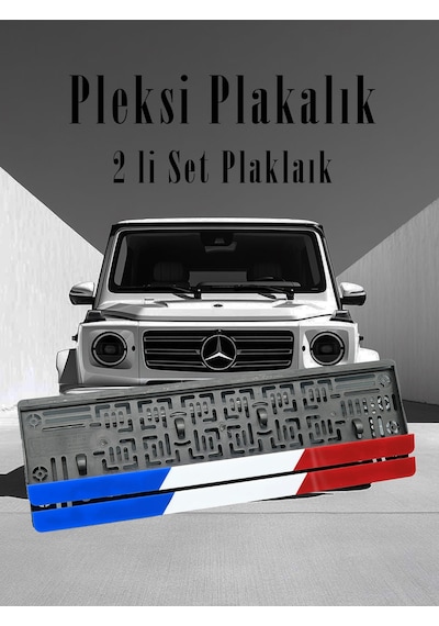 Fransa Bayraklı Plakalık Pleksi