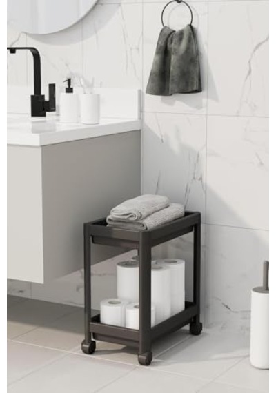 2 Katlı Tekerlekli Düzenleyici Raf Mutfak Tezgah &amp Amp Evye Altı Dolap İçi Organizer, Banyo Deterjanlık Ve Şa Diğer 08450014