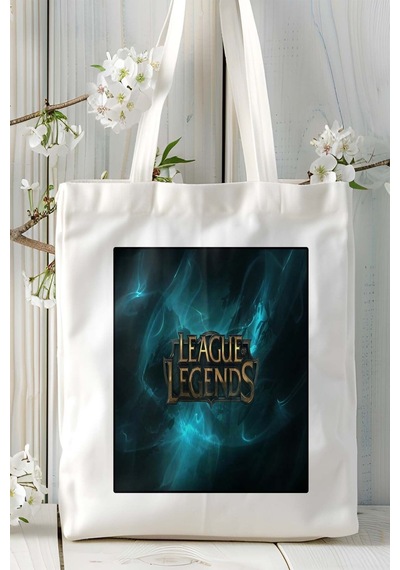 Art Hediye League Of Legends Oyun Baskılı Omuz Çanta Kişiye Özel Model 23 Çok Renkli