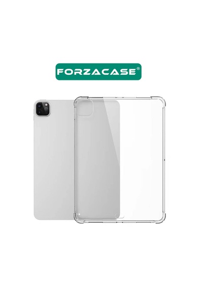 Forzacase Apple Uyumlu iPad  Pro 2024 11 İnch İle Anti Shock Silikon Kılıf Şeffaf - Fc014 Şeffaf