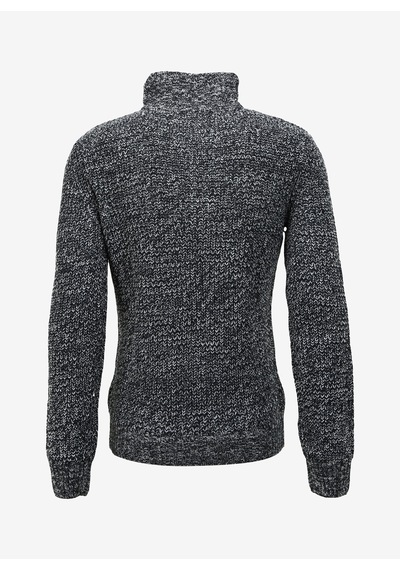 Fred Mello Dik Yaka Slim Fit Lacivert Erkek Kazak Fm23w12mm