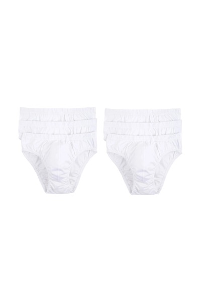 Güneri Underwear Erkek Çocuk Slip 3'lü Paket 320-520-3b Beyaz