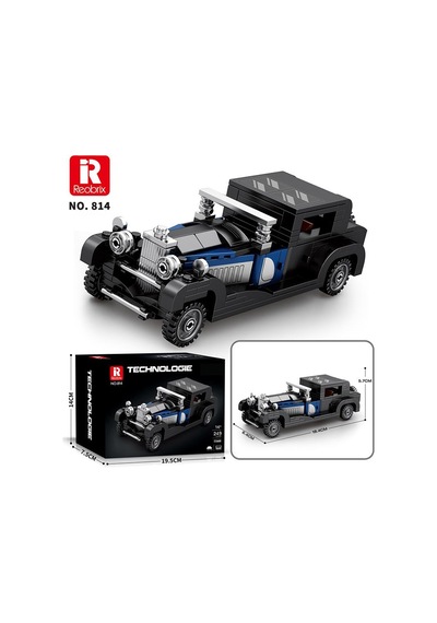 Reobrix Creator 814 Bugatti Type 41 Royale Klasik Araba Yaratıcı Yapı Blok Seti Building Blocks - 249 Parça