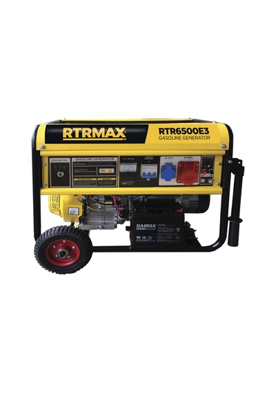 Rtrmax RTR6500E3 Benzinli Jeneratör (Trifaze) 6.8 Kva / 5.5 kW 380 V İpli / Marşlı (Akülü)