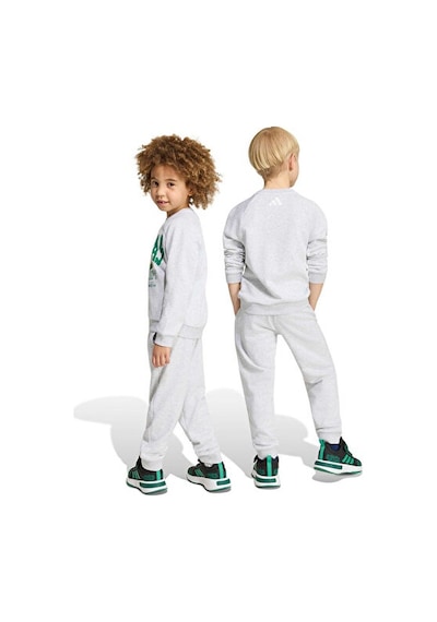Adidas Lk Mınecraft Jog Set Çocuk Günlük Eşofman Takımı Ks9036 Gri