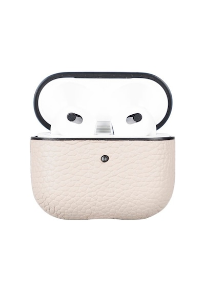 Apple Uyumlu AirPods 3.Nesil Deri Kılıf Juni Erc3 Bej