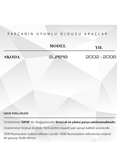 2 Adet Volkswagen Caddy 2004-2015 için Plaka Lambası
