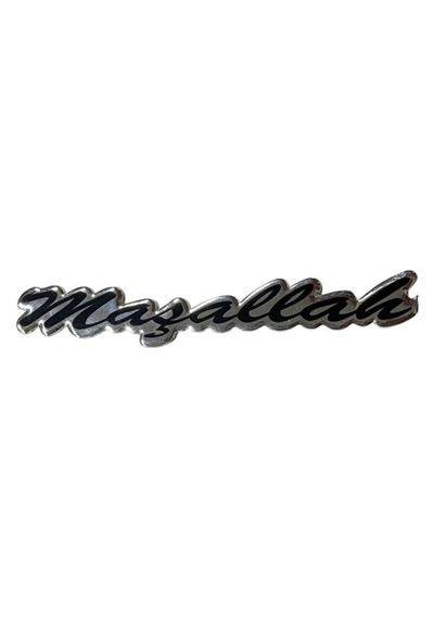 Maşallah Yazılı Arma Logo Kendinden Yapışkanlı Araç Dış Aksesuar 3d Kabartma Sticker Çıkartma Glz00601942