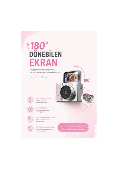 Robeve S162 Mini Dijital Fotoğraf Makinesi