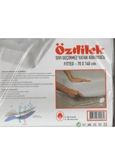 Özdilek Alez Sıvı Geçirmez Fitted 70X140