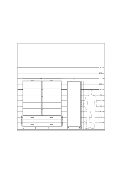 Kronos Gardrop 10 Raflı 6 Çekmeceli 176x59x221 Aytaşı-çam Beyaz Kronos Gardrop 10 Raflı 6 Çekmeceli 176x59x221 Aytaşı-çam Beyaz