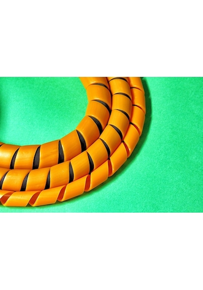 Kablo Toplama Koruma Spirali Rulo No 4- 14 Mm Sarı 50 M