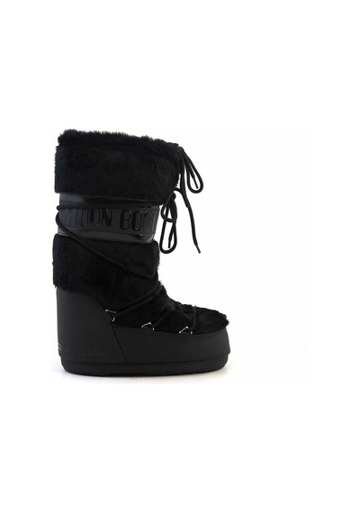 Moon Boot Icon Faux Fur Kadın Kar Botu-14089000blk Siyah Siyah