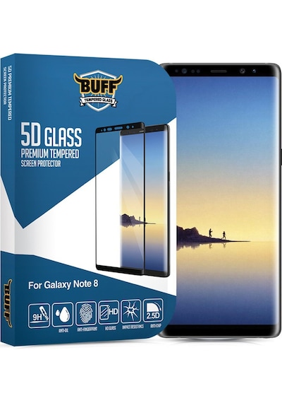 Buff Galaxy Note 8 İle Uyumlu 5d İle Uyumlu Glass Ekran Koruyucu