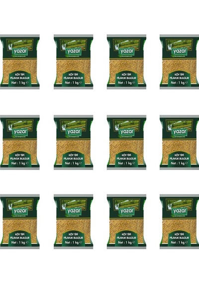 Yazar Köy Tipi Pilavlık Bulgur 12 x 1 KG
