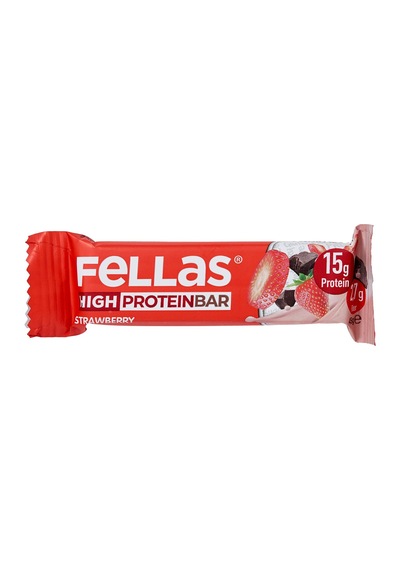 5 Adet Fellas Yüksek Protein Bar - Çilek 45 G