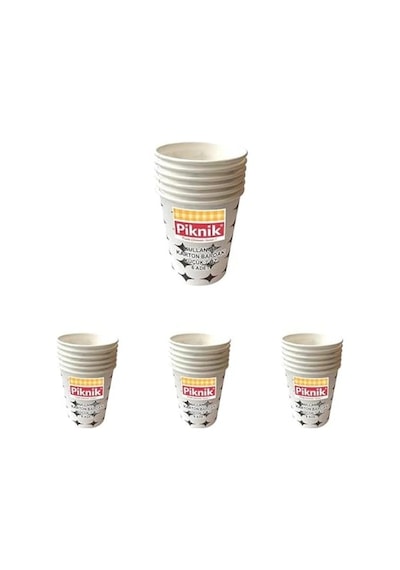 Piknik Kullan At Karton Bardak 7 Oz 6'lı 1483 4lü Paket Açık Mavi