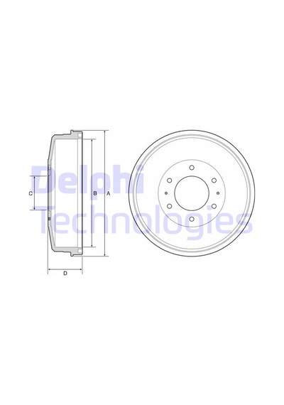 Delphı Bf559 Fren Kampanası Arka L200 4615a127- mn102439