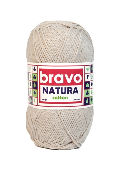 Natura %100 Koton İplik 100 Gram 200 Metre Renk Kodu:304 Açık Bej