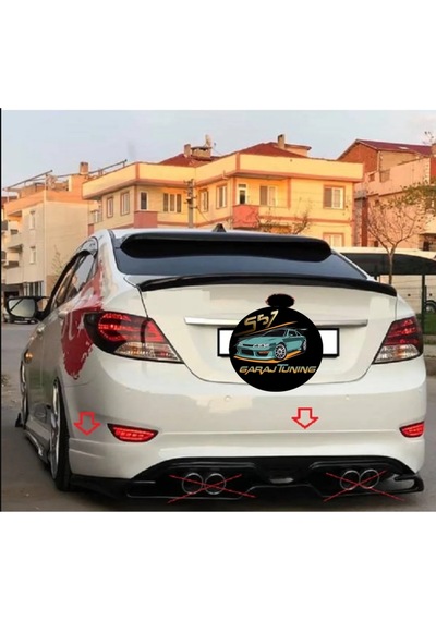 Hyundai Accent Blue Arka Tampon Eki Fiberglass Boyasız