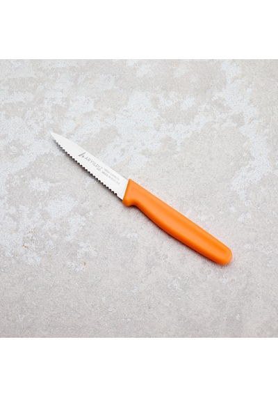 Aryıldız Solo Tırtıklı Sebze Bıçağı Turuncu 10 Cm Renkli