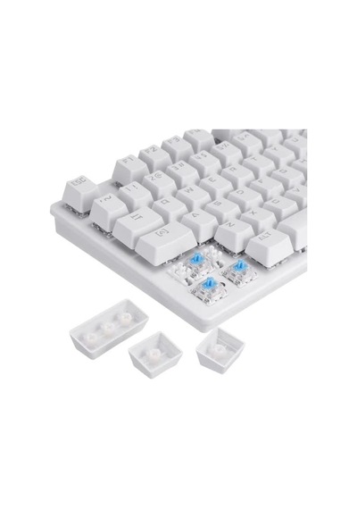 Leaven K550 Kablolu Türkçe Klavye Led Rgb 87 Tuşlu Switch Renk Seçeneği Gökkuşağı Renler Mekanik Oyuncu Işıkl Diğer