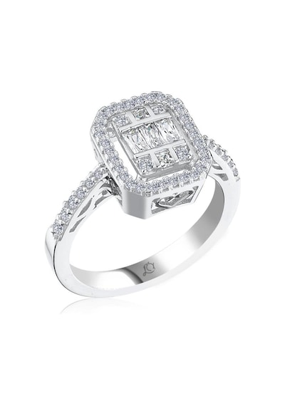 Effective Diamond Avangarde Baget Tektaş Gümüş Yüzük