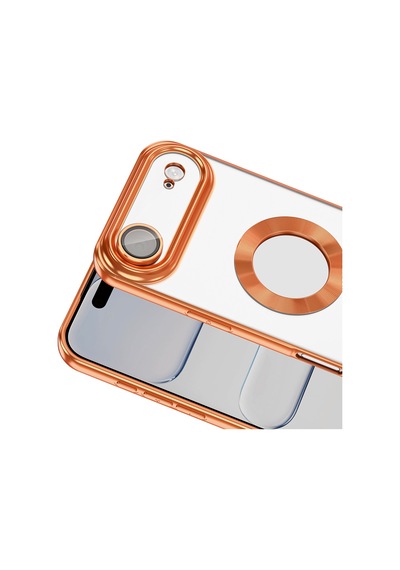 Apple iPhone Uyumlu 17 Air Kılıf Kamera Lens Korumalı Logo Gösteren İnce Hafif Pazarplus Turuncu