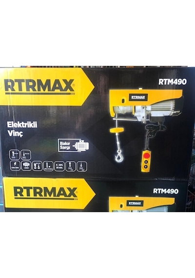 Rtrmax RTM490 600/1200 kg 1900 W Bakır Sargı Elektrikli Vinç