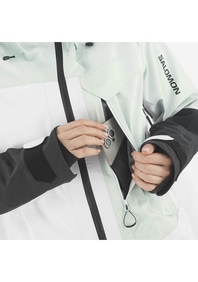 Salomon Salomon Moon Patrol Goretex Kadın Beyaz Outdoor Ceketi 41172 Beyaz