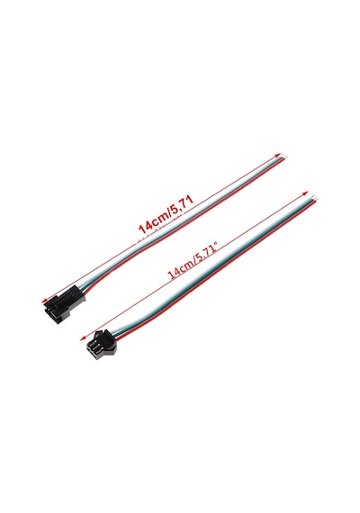 3 Adet 3 Pin Jst 3p Kablolu Konnektör Erkek Dişi Takım 14cm