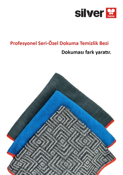 Mikrofiber Profesyonel Seri Özel Dokuma Sık Dokulu Süper Emici Temizlik Bezi Asorti