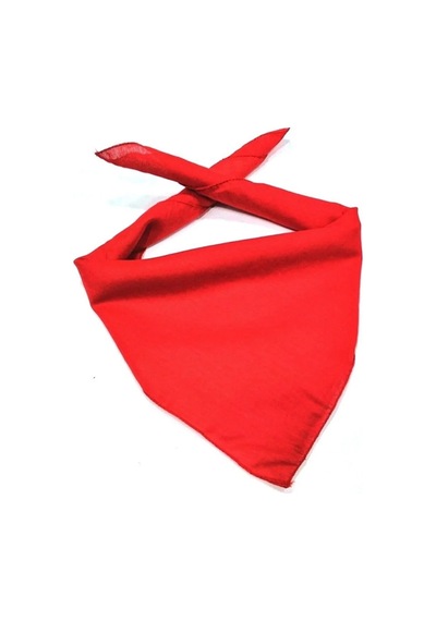 Herşey Nota Kırmızı Düz Fular - Bandana - 23 Nisan, 29 Ekim, 30 A Çok Renkli