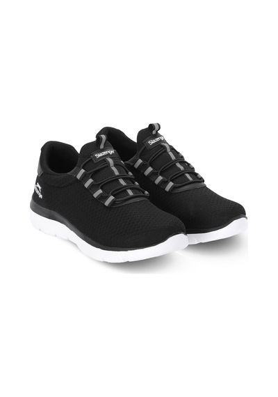 Slazenger Flex Fıt I Kadın Siyah / Beyaz Koşu & Yürüyüş Spor Ayakkabısı Beyaz - Siyah