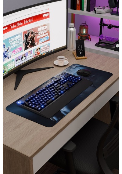 Resident Evil Kaymaz Dikişli Kauçuk Oyuncu Mousepad V1 - 70x30 Xl Gaming Mouse Pad Fare Altlığı