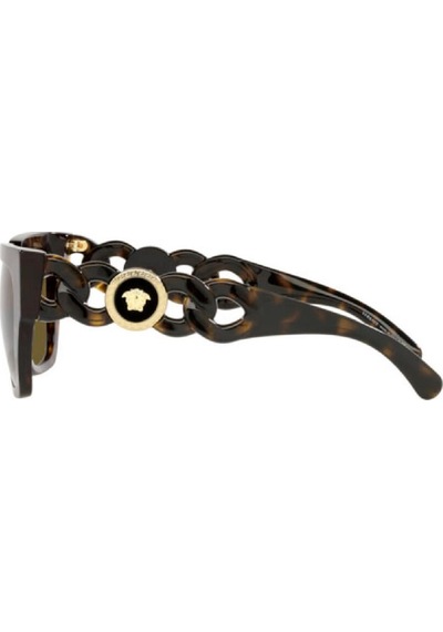 Versace 0ve4409 108/7353 Kadın Güneş Gözlüğü Kahverengi - Leopar