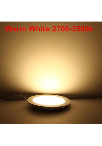 Luster 18w Yuvarlak Led Panel Spot 3500k