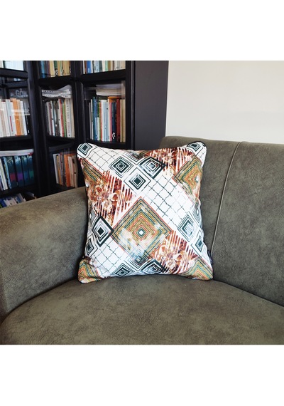 Ju Yaratıcı Tasarım Biyeli Yastık Kırlent Kılıfı Desenlı 45x45