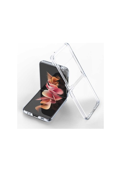 Samsung Galaxy Uyumlu Z Flip 4 Kılıf Şeffaf Kıpta Kapak