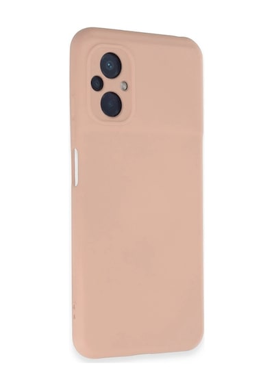 Poco M5 Kılıf Nano İçi Kadife Silikon - Pudra İtdark35468