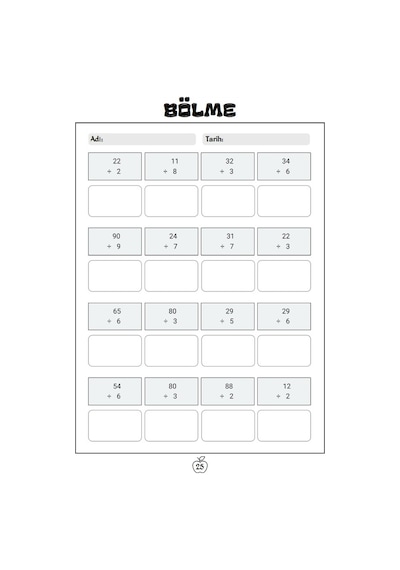 Çocuklar İçin Matematik Dört İşlem Alıştırmaları Kitap Seti