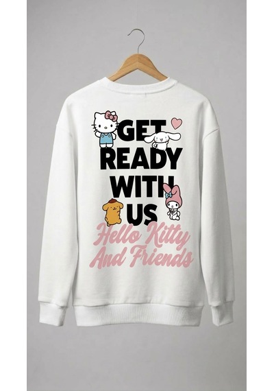 Emila Kids Hello Kitty Kız Çocuk Sweatshirt Beyaz