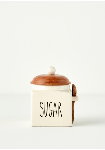Bella Maison Sucre Seramik Kavanoz Krem 800 Ml Krem