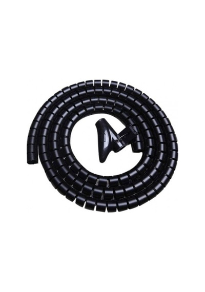 Kablo Düzenleyici Spiral Kablo Toplayıcı Çapı 20mm Siyah 1.5m