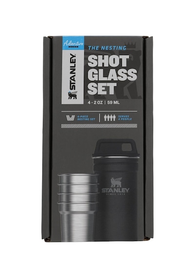 Tr Adventure Shot Bardak Seti 4 X 59 Ml - Siyah Paslanmaz Çelik 3 Paketi Genel