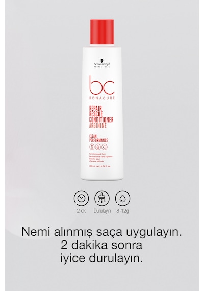 Schwarzkopf Bc Clean Acil Kurtarma Saç Kremi 200 ML