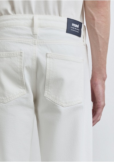 Mavi - London Classic Denim Kırık Beyaz Jean Pantolon 0010172-89657 Ekru
