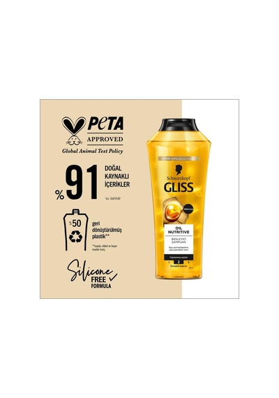 Oil Nutritive Besleyici Şampuan Yıpranmış Saçalar 400 Ml