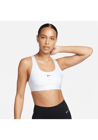 Nike Swoosh Light Support Dolgusuz Kadın Beyaz Spor Sütyeni Dx6817-100