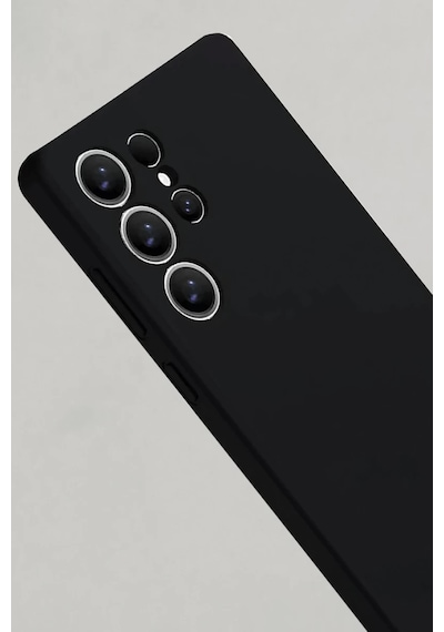 Samsung Galaxy S25 Ultra Uyumlu Kılıf Nano İçi Kadife Silikon - Siyah